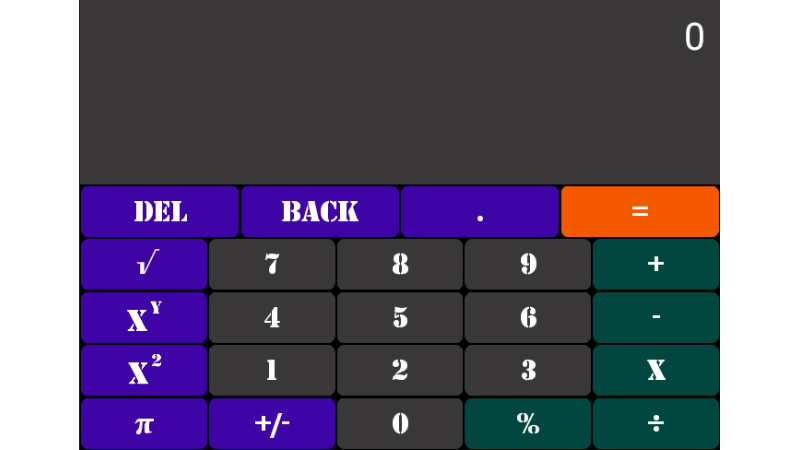 demo image colaculator 10 inc landscape dark theme