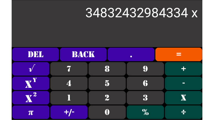 demo image colaculator 7 inc landscape dark theme